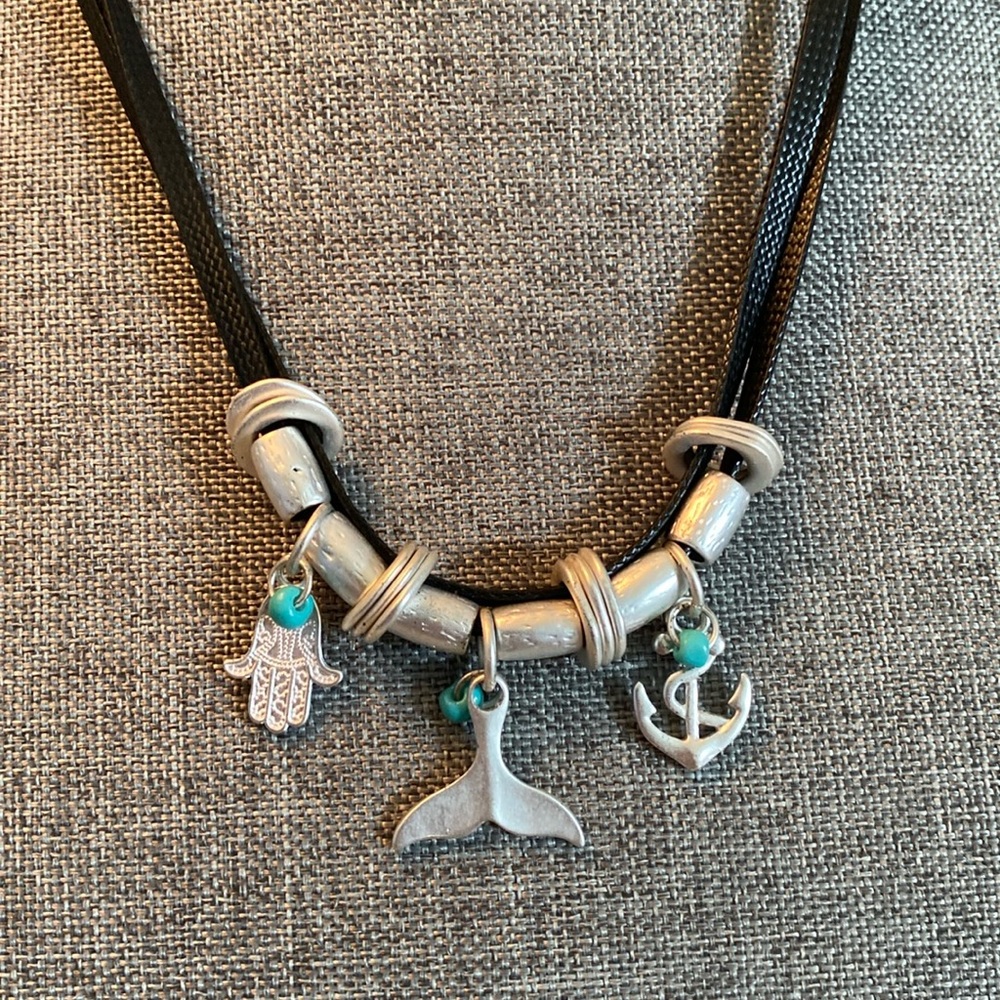 Branded JL Whale Tail Necklace